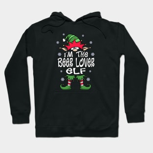 I’m The Beer Lover Elf, Funny Beer Lover Christmas Gift Hoodie
